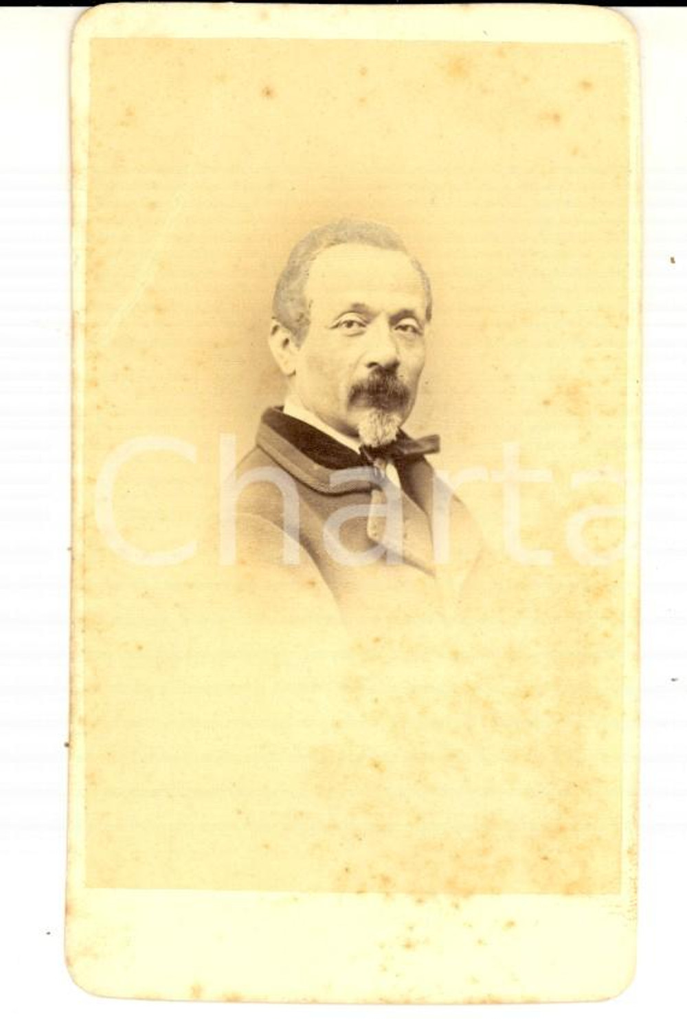 Fotografia d epoca originale 1870 ca MILANO Ritratto maschile con il cappotto Foto Fratelli CLERICI CDV 1