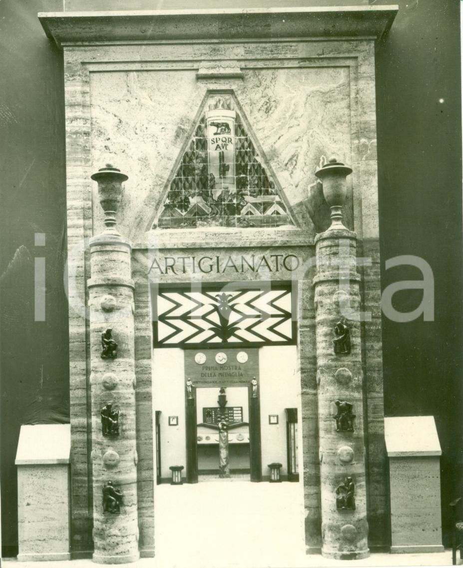 Fotografia d epoca originale 1928 ROMA Prima Mostra della Medaglia Padiglione Artigianato FOTOGRAFIA 1
