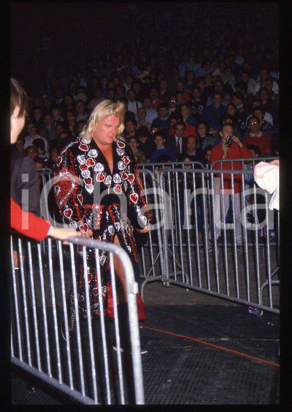 35mm vintage slide* 1987 MILANO WWF HOUSE SHOW - Greg "THE HAMMER" VALENTINE