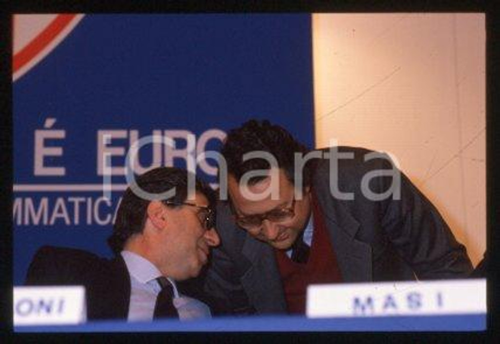 35mm vintage slide* 1989 ca DEMOCRAZIA CRISTIANA - MILANO Gaetano MORAZZONI (22)