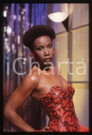 35mm vintage slide* 1985 ITALY singer Josette MARTIAL Portrait (48)