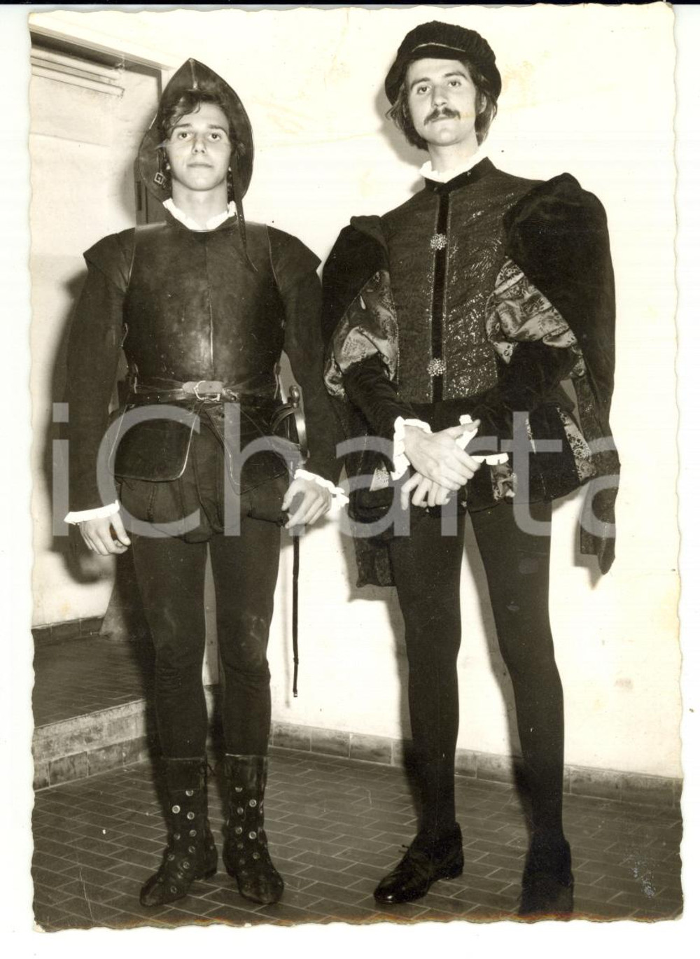 Fotografia d epoca originale 1992 GENOVA Rievocazione storica  Costumi medievali Foto VINTAGE 13x18 1