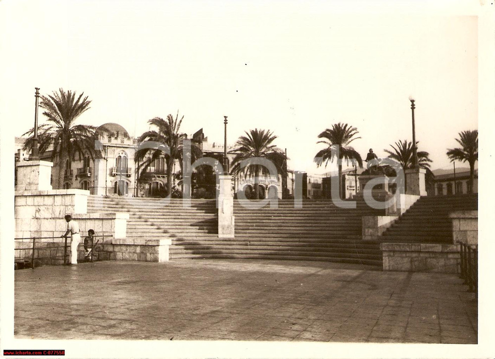 Fotografia d epoca originale 1937 Messina Sicilia Foto Sbarcadero Piazza Vittoria 1