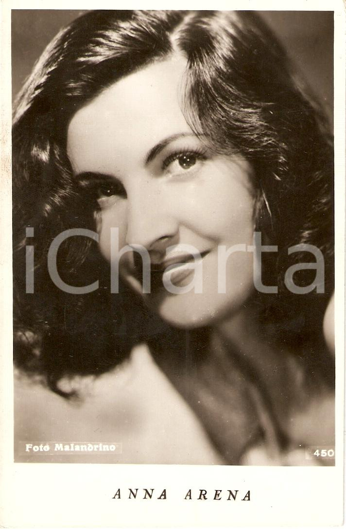 Cartolina originale da collezione 1940 circa Attrice ANNA ARENA Cartolina FP NV 1