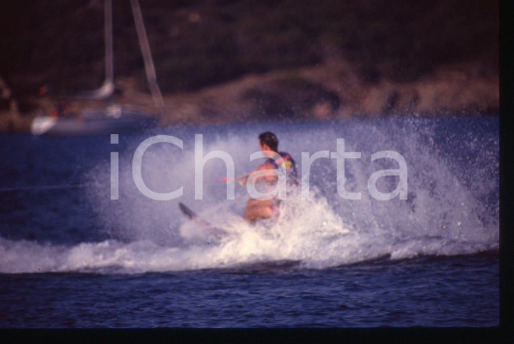 35mm vintage slide*1992 LISCIA DI VACCA - Todd McKEE durante sci nautico 2