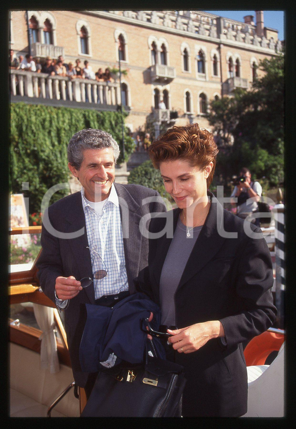 35mm vintage slide*1996 FESTIVAL DI VENEZIA Alessandra MARTINES Claude LELOUCH 3