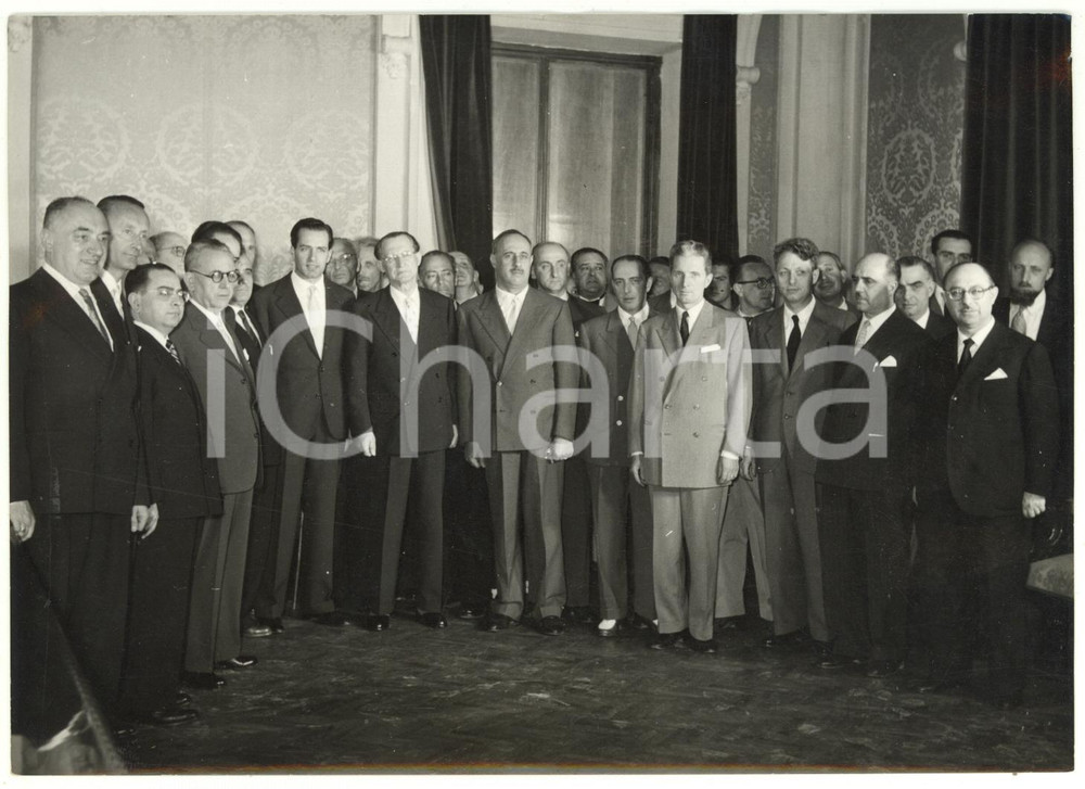 1953 ROMA Governo DE GASPERI VIII - Giuramento dei sottosegretari *Foto 18x13 cm