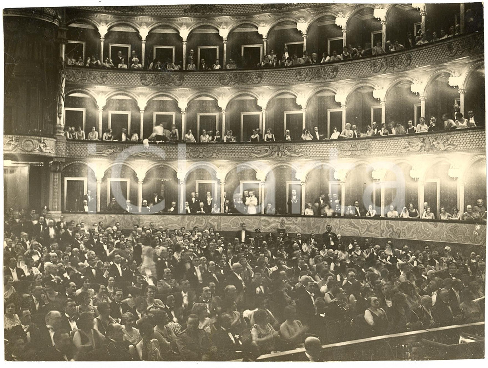 Fotografia d epoca originale 1930 ROMA Teatro Reale dell Opera durante la Martha di VON FLOTOW Foto 1