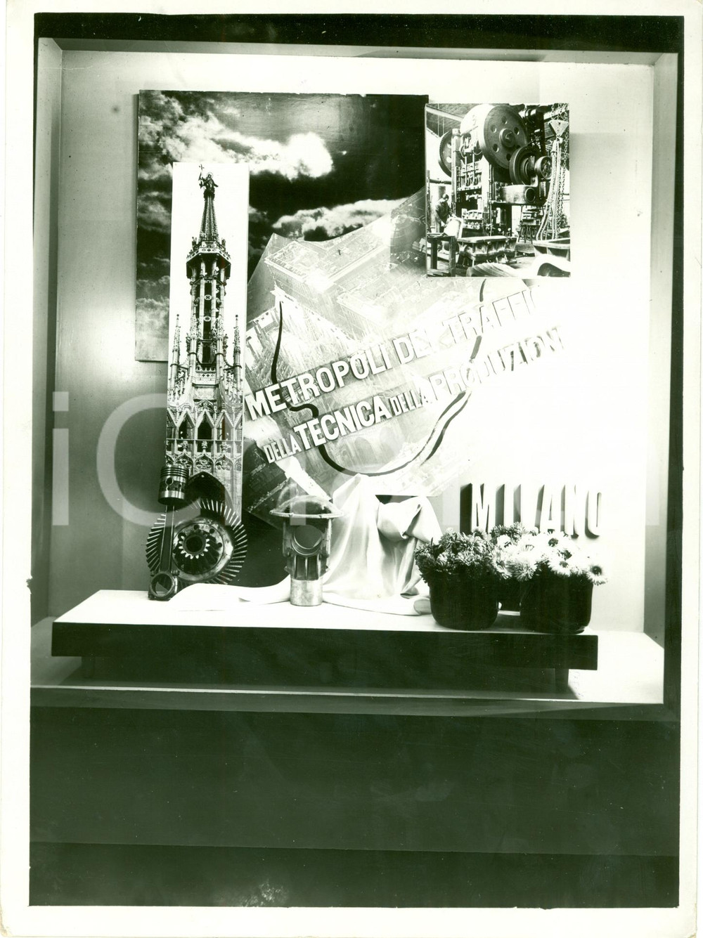 Fotografia d epoca originale 1936 BARI Padiglione del turismo a FIERA DEL LEVANTE Fotografia 1