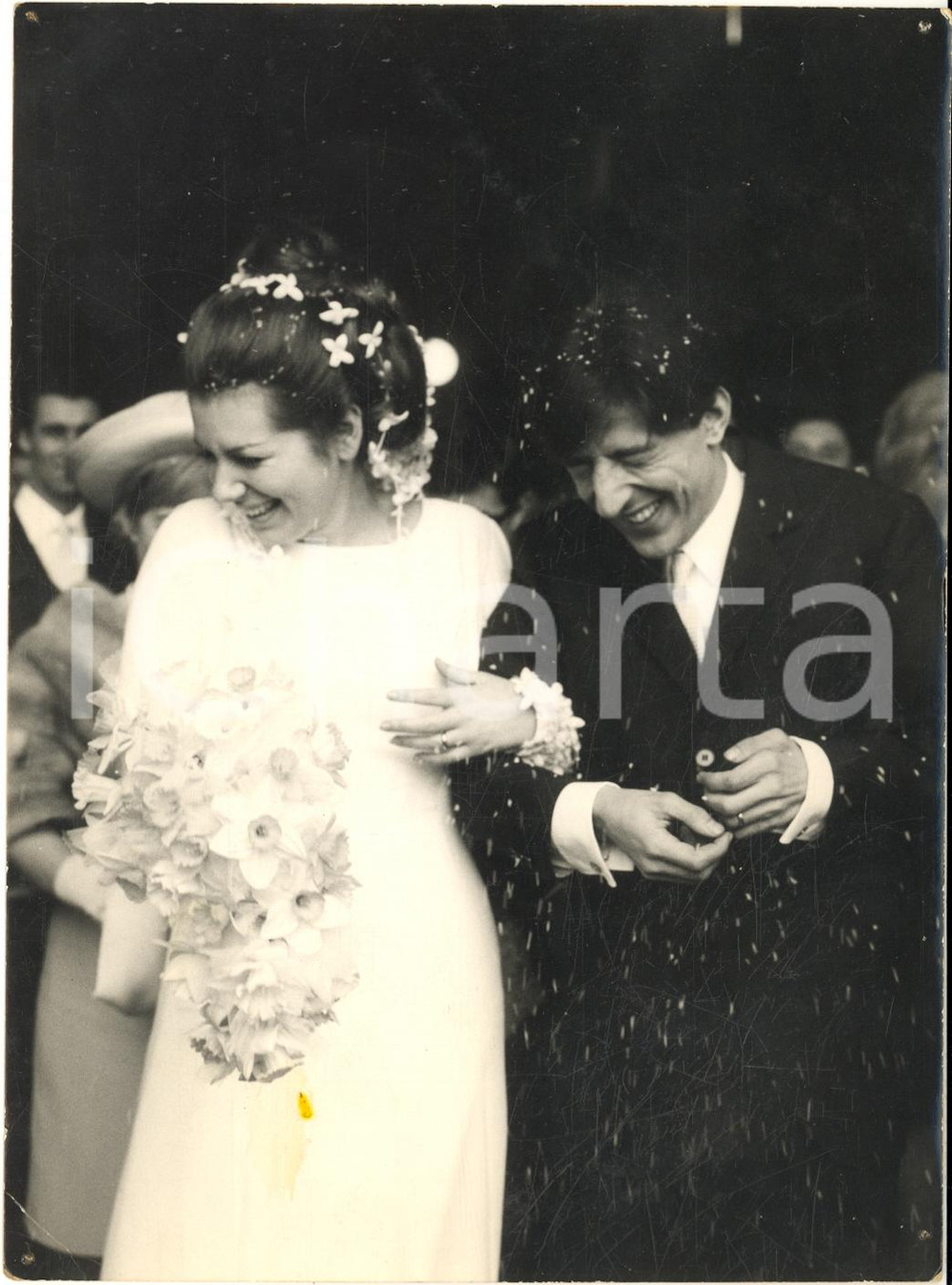 1965 CERTOSA DI CHIARAVALLE Nozze Giorgio GABER Ombretta COLLI *Foto 13x18 cm