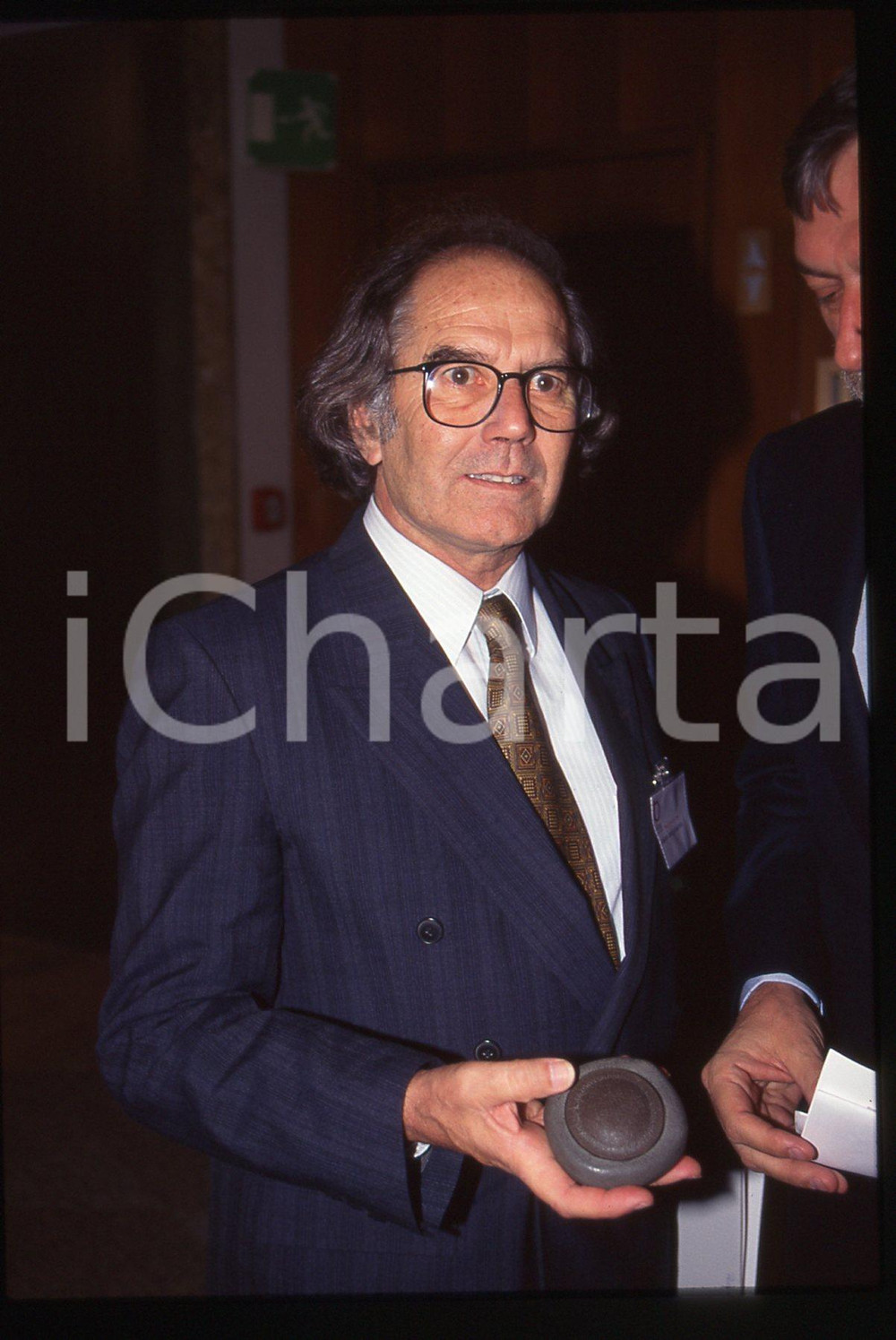 35mm vintage slide* 1996 MILANO Adolfo Perez ESQUIVEL a un convegno NOBEL (9)