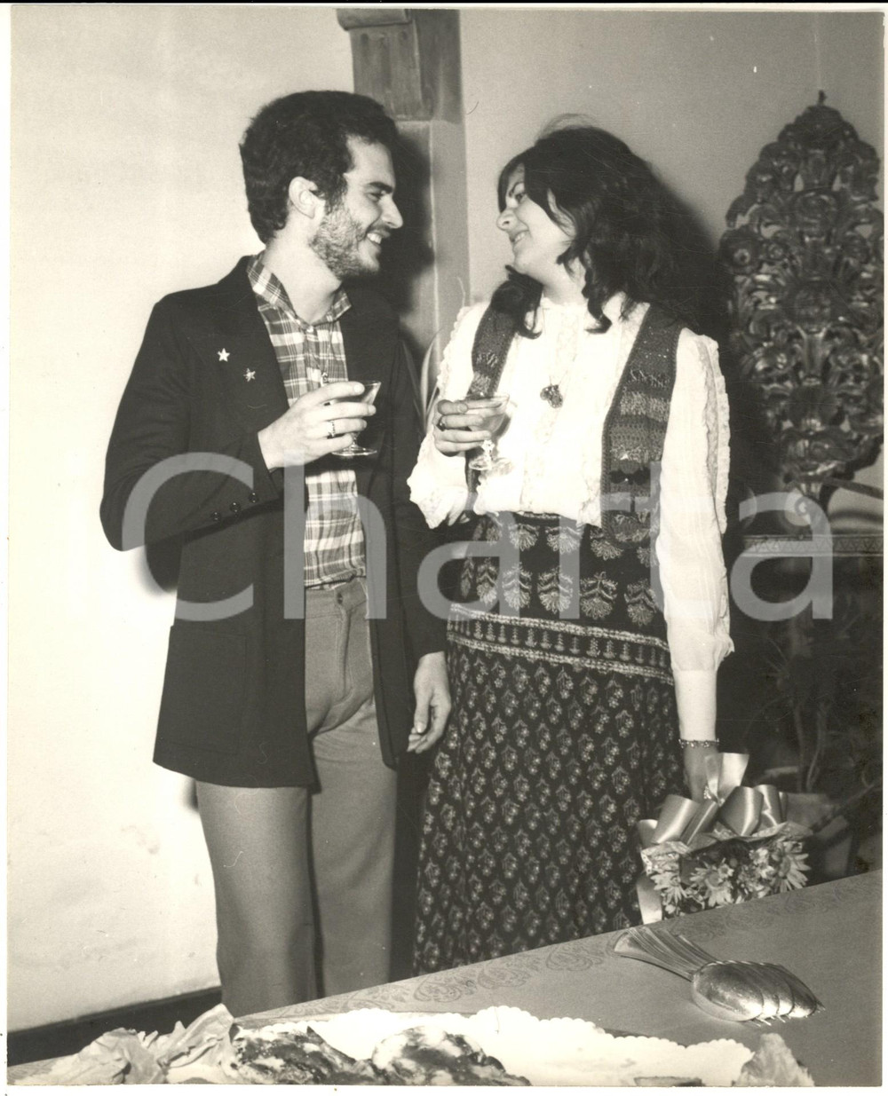 1970 ca COSTUME ITALIA Nozze del cantante DONATELLO (2) - Foto 21x24 cm