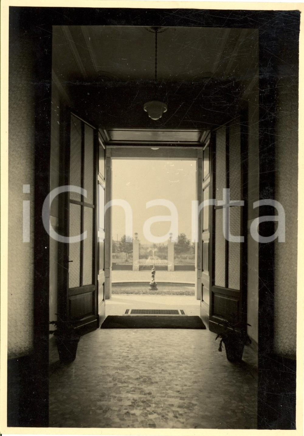 Fotografia d epoca originale 1932 RHO MI Vestibolo dell Ospedale di Circolo FOTO 1