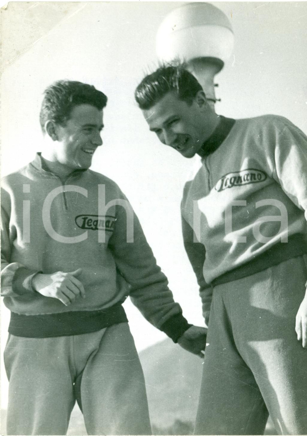 Fotografia d epoca originale 1953 GIRO D ITALIA Ritratto ciclista Giorgio ALBANI con tenuta LEGNANO Foto 1