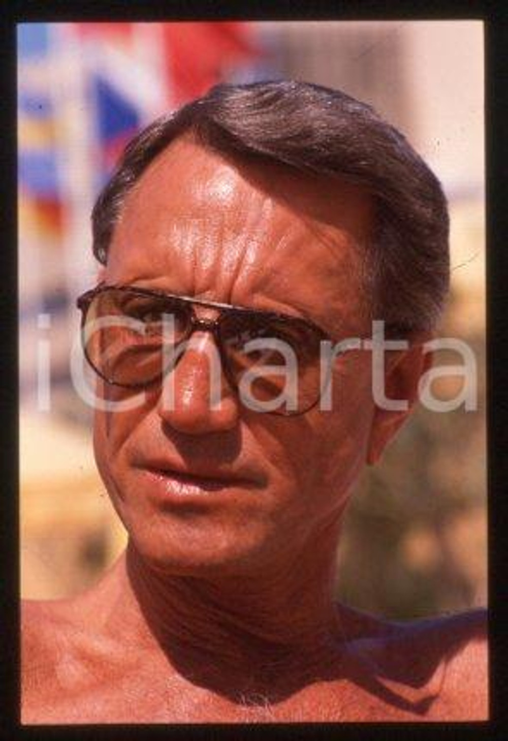 35mm vintage slide* 1989 ca CANNES an American actor Roy SCHEIDER (3)