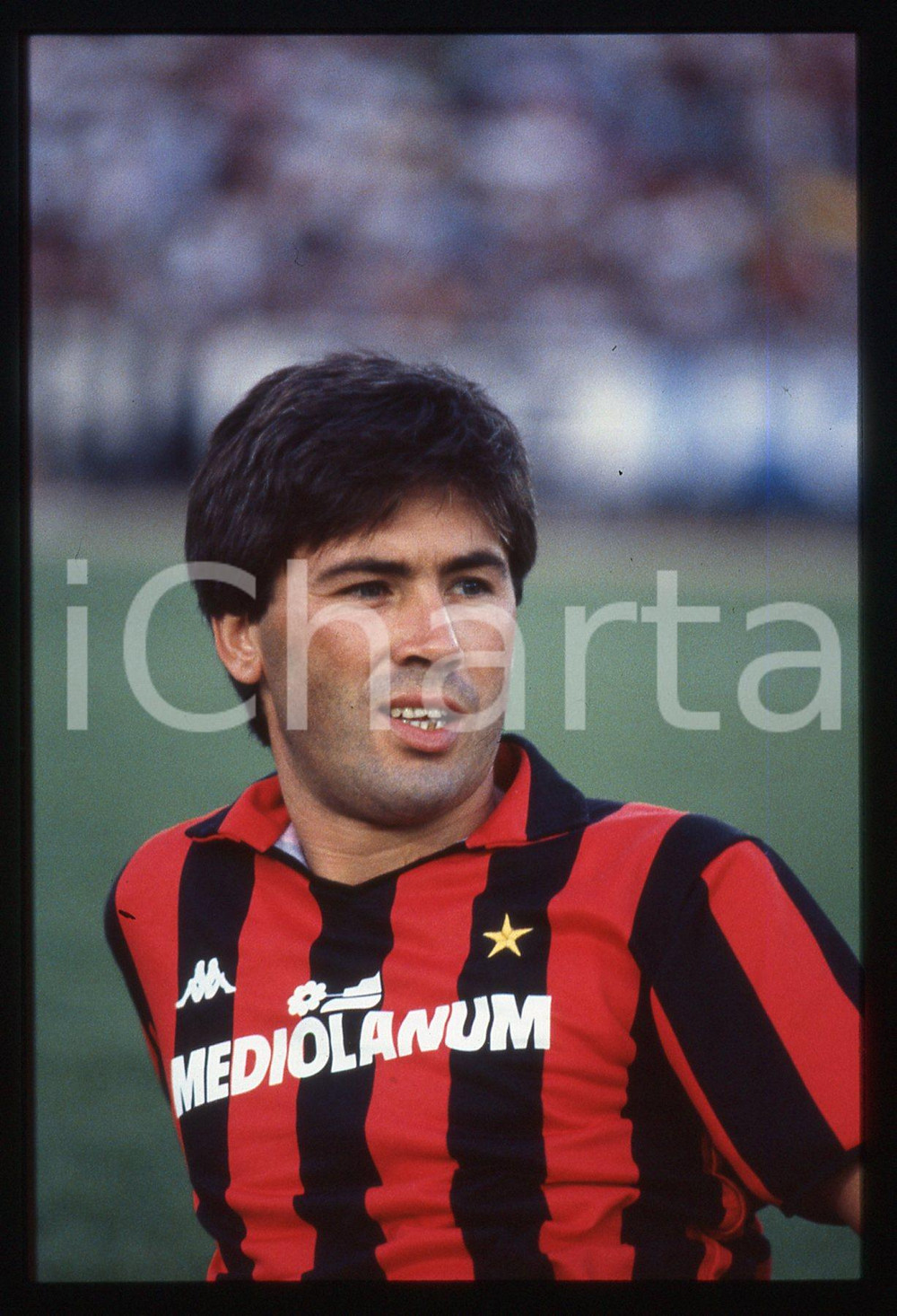 35mm vintage slide* 1987 CALCIO Amichevole CESENA vs MILAN Carlo ANCELOTTI