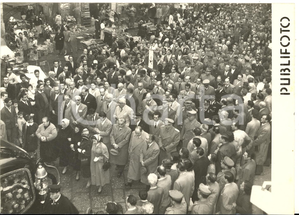 1957 NAPOLI Tragedia nave "Anna Maria Ievoli" - Funerali delle vittime *Foto
