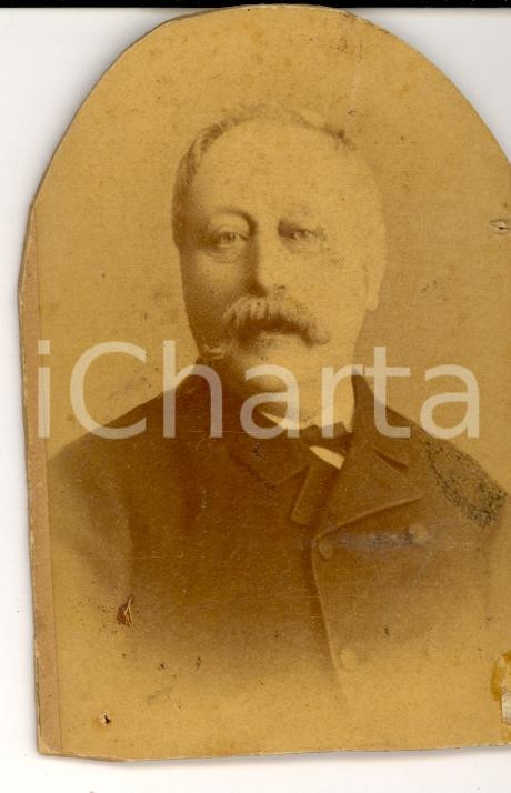 Fotografia d epoca originale 1880 TORINO Ritratto del conte Luigi GRISI RODOLI Fotografia 6 x 8 cm 1