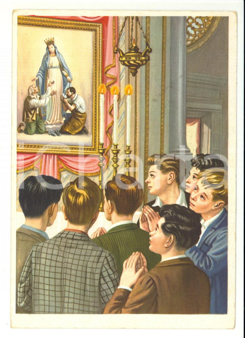 Cartolina originale da collezione 1965 ca DUBINO Frazione NUOVA OLONIO Ricovero MADONNA DEL LAVORO *Illustrata FG 1