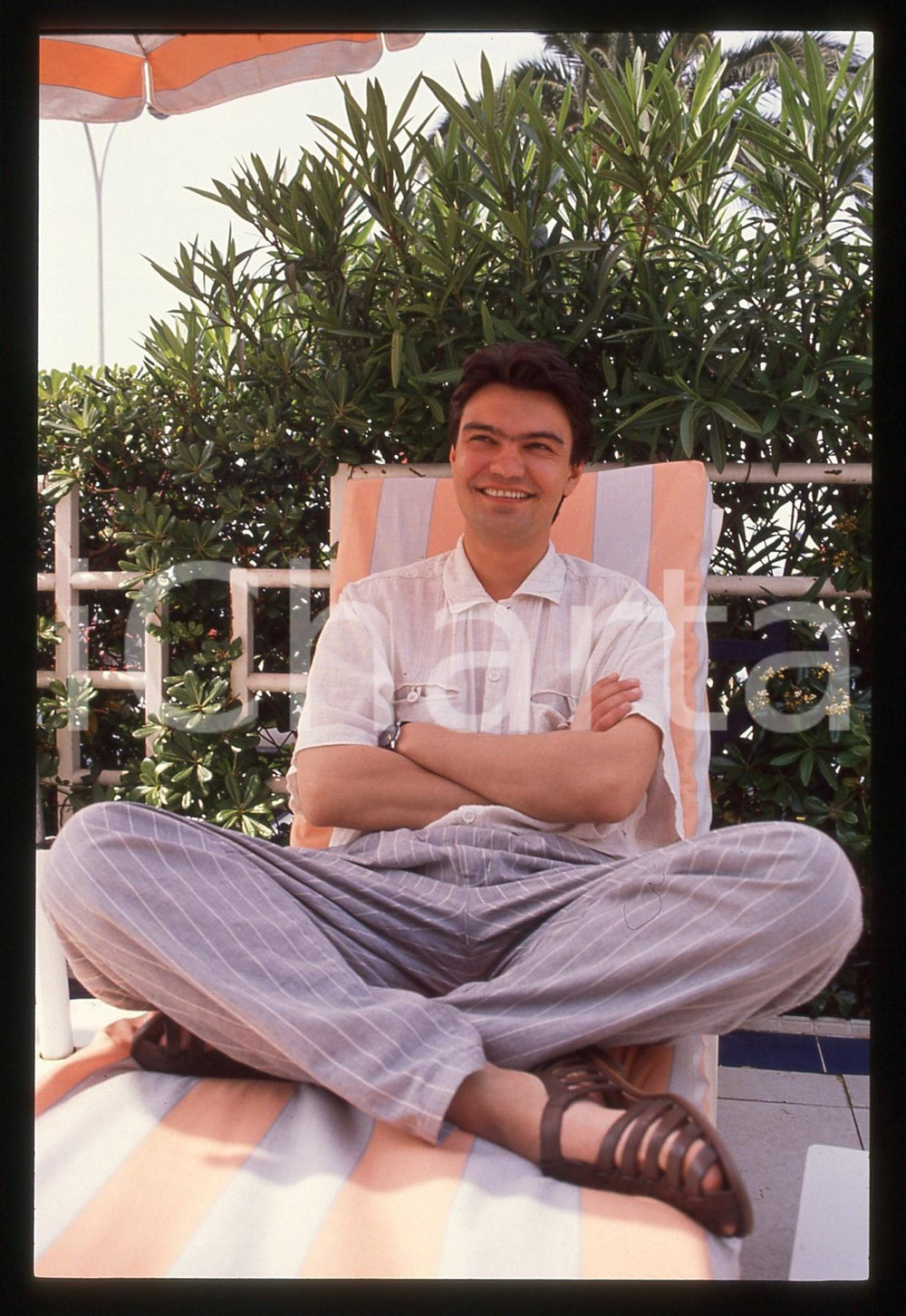 35mm vintage slide* 1990 CANNES Vasili PICHUL Ritratto del regista (7)