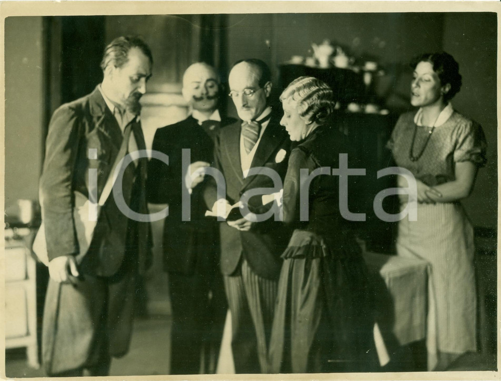 Fotografia d epoca originale 1936 MILANO Teatro Filodrammatici Kiki PALMER Signora dei Merletti Foto scena 1