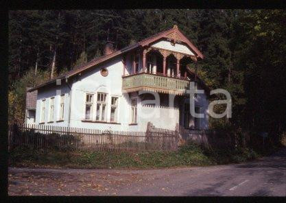 35mm vintage slide* 1990 ca CZECHOSLOVAKIA Part of the village of VESTIN (12)