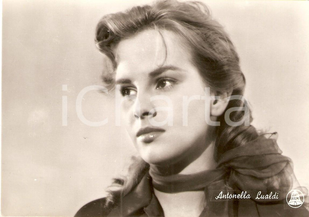 Cartolina originale da collezione 1950 ca CINEMA Attrice Antonella LUALDI Ritratto Cartolina FG NV 1