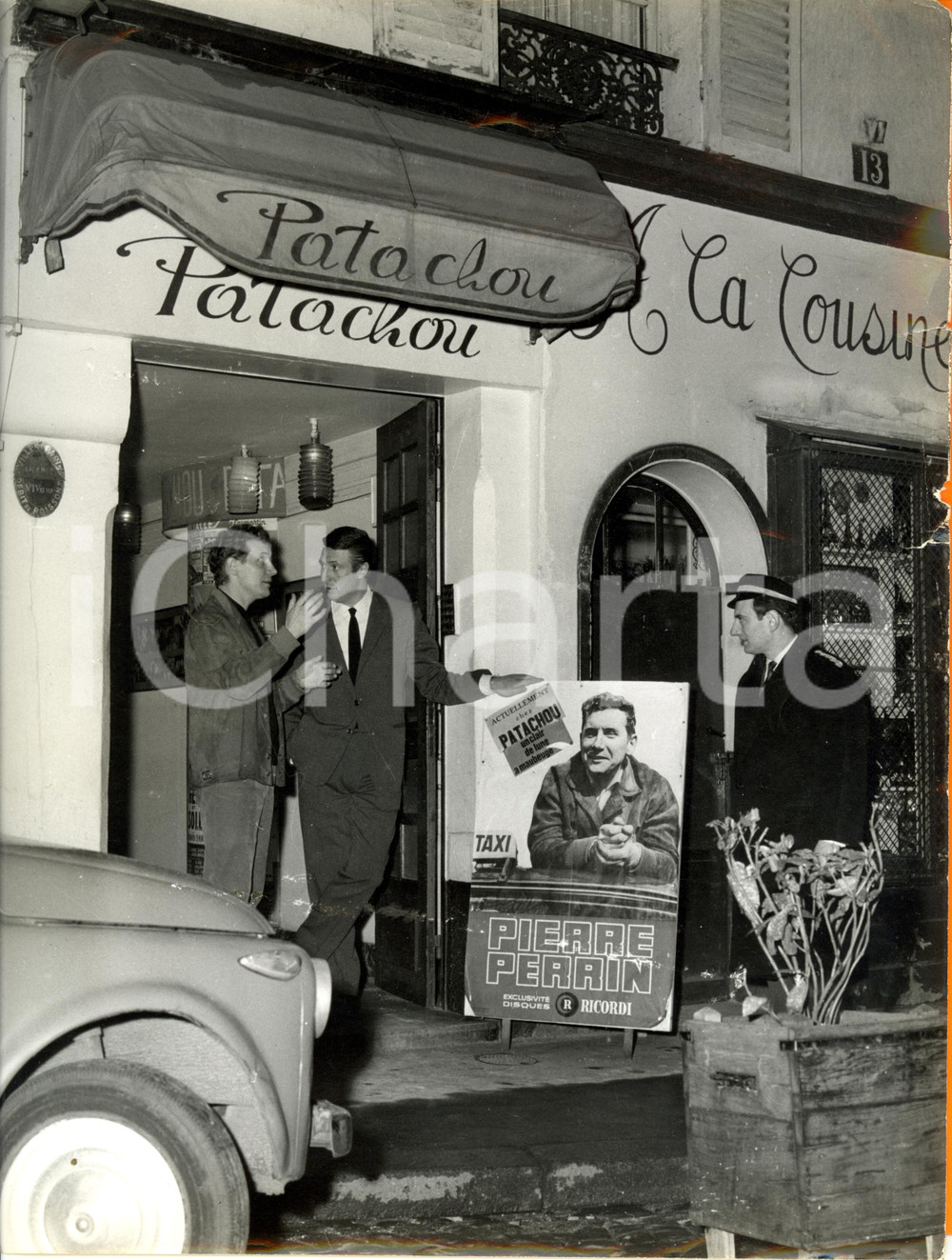 Fotografia d epoca originale 1962 PARIS F Rue MONT CENIS Pierre PERRIN Ã  cabaret PATACHOU Photographie 1
