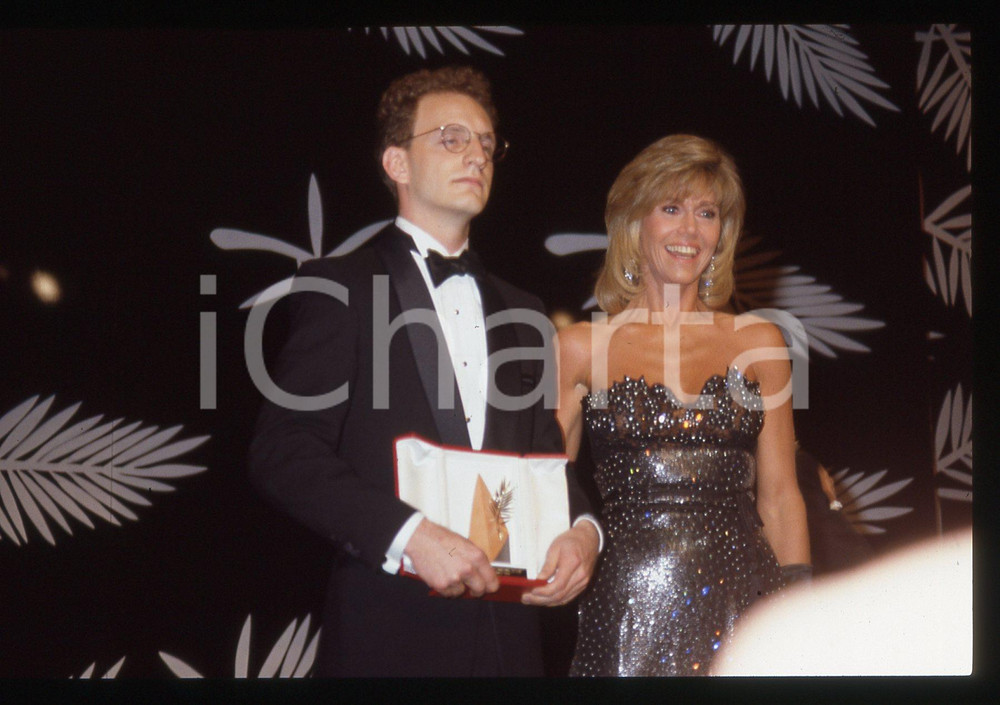 35mm vintage slide*1989 FESTIVAL DI CANNES Steven SODERBERGH vince Palma d'oro 1