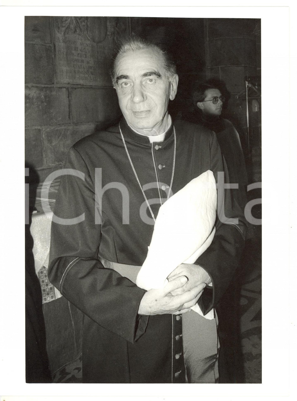 1990 ca ROMA Ritratto di mons. Antonio RIBOLDI - Foto 18x24 cm