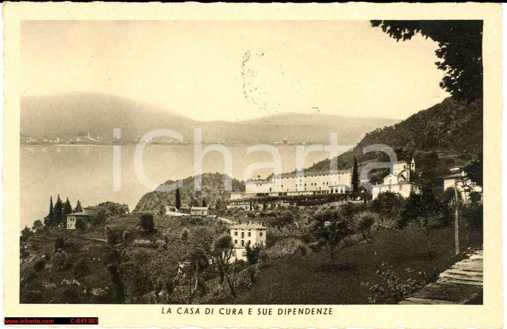 Cartolina originale da collezione 1937 REGOLEDO DI PERLEDO (LC) Veduta casa di cura FP VG 1
