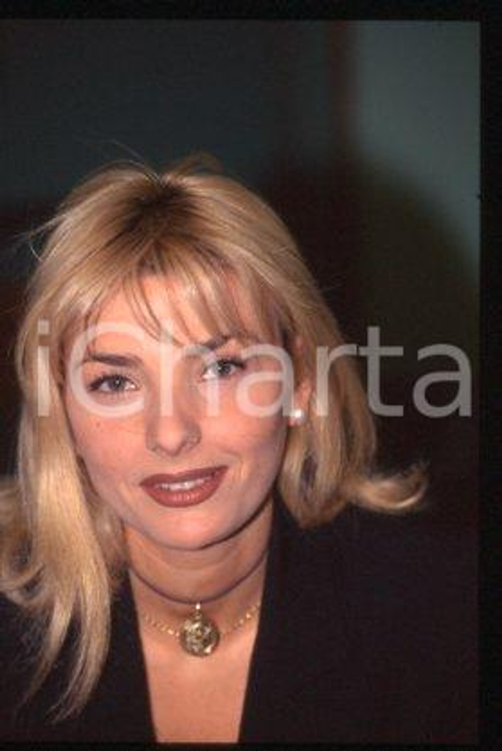 35mm vintage slide* 1988 ca ITALY Portrait of an actress Alessandra CARELLA (8)