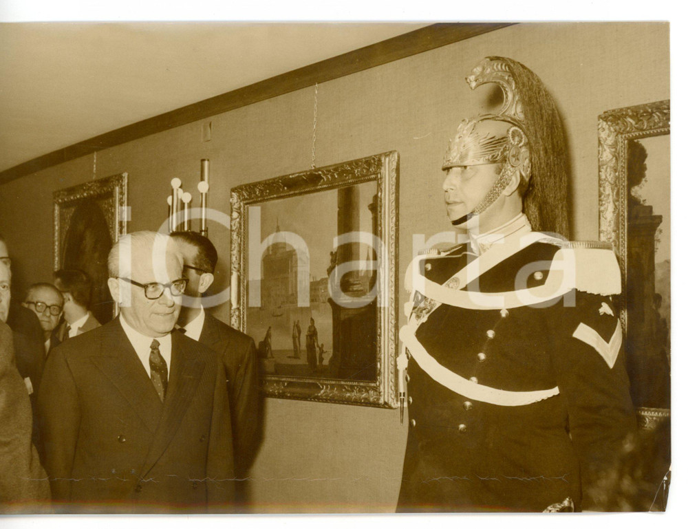 1962 MILANO Fiera Campionaria - Giovanni GRONCHI all'inaugurazione *Foto 18x13 