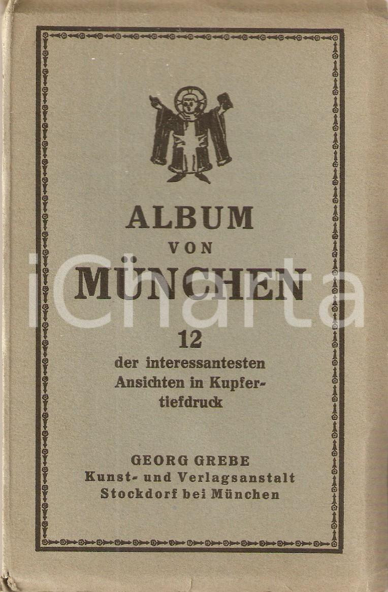 Cartolina originale da collezione 1930 ca MUNCHEN DEUTSCHLAND Vedute della città Album 12 cartoline 1