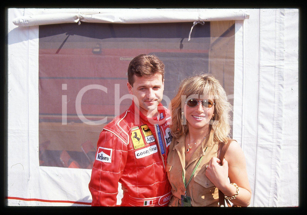 35mm vintage slide* 1994 GP SAN MARINO - Nicola e Barbara LARINI nel paddock (5)