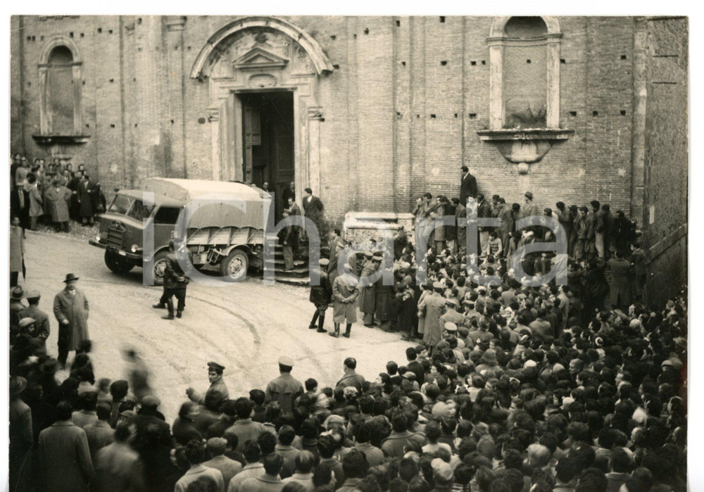 1955 CANTALICE (RI) Disastro aereo TERMINILLO - Folla ai funerali delle vittime