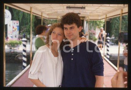35mm vintage slide* 1990 ca VENICE actress Sophie WARD, husband Paul HOBSON (17)
