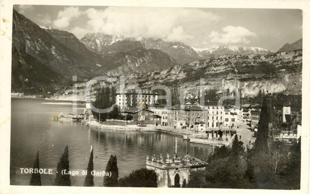 Cartolina originale da collezione 1931 NAGO-TORBOLE (TN) Veduta del paese e del Lago di GARDA *Cartolina FP VG 1