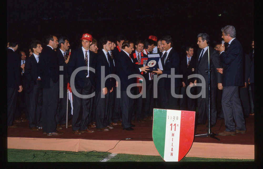 35mm vintage slide* 1988 MILANO 11° Scudetto A.C. MILANO La squadra (4)