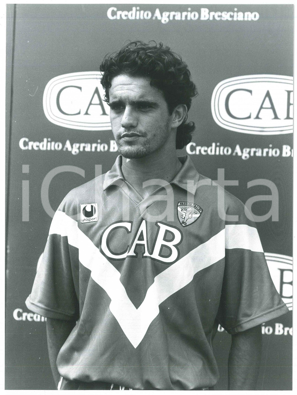 Fotografia d epoca originale 1992 BRESCIA CALCIO Paolo ZILIANI Ritratto del calciatore  Foto 18x23 cm 1