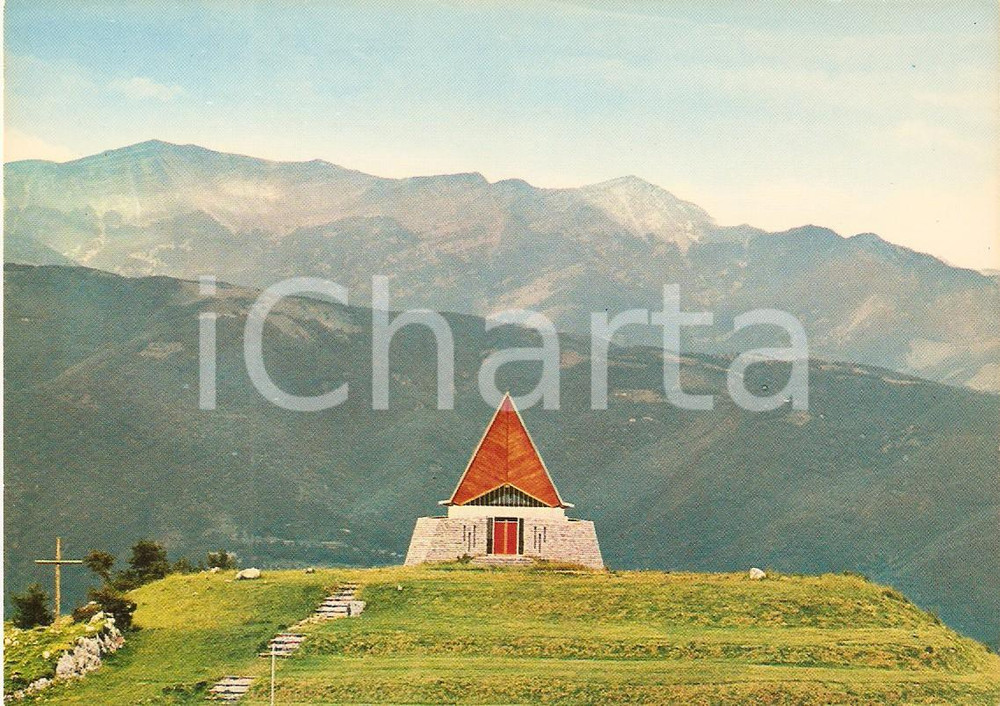 Cartolina originale da collezione 1970 ca CROCE DI STAZZANA LU Sacrario ai Caduti della GARFAGNANA Cartolina FG 1