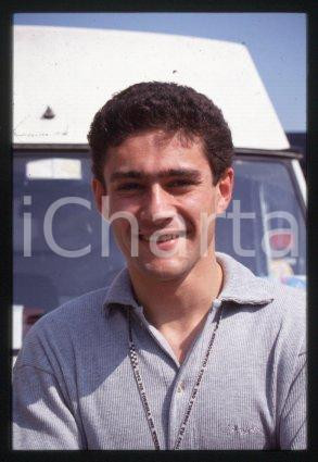 Fotografia d epoca originale 35mm vintage slide 1995 ca F1 driver & professional racing Karl WENDLINGER 1 1