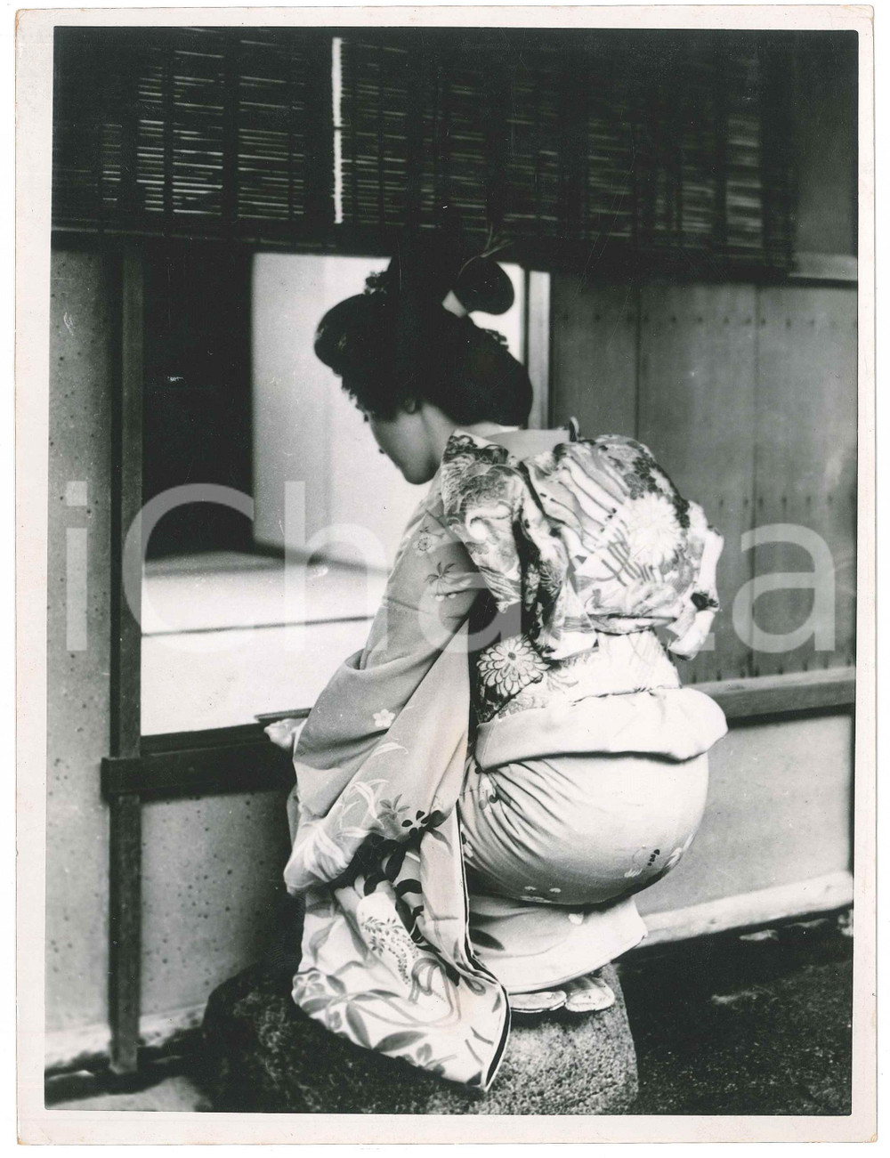 1940 ca JAPAN - CUSTOMS - Tea ceremony - Photo 18x24 cm Fotografia originale d'epoca. GOOD/buono minime piegature angolari e difetti di stampa Formato: 18x24 cm originale e autentica 1