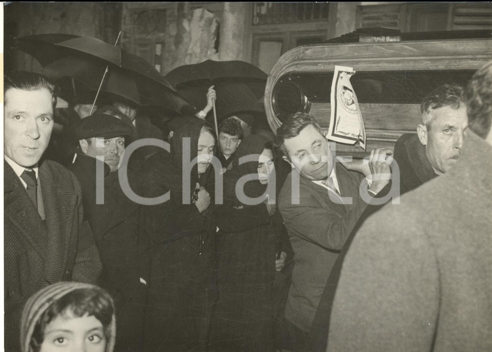 1961 VALLEDOLMO Funerali consigliere Saverio PANZICA ucciso a lupara *Foto 18x13