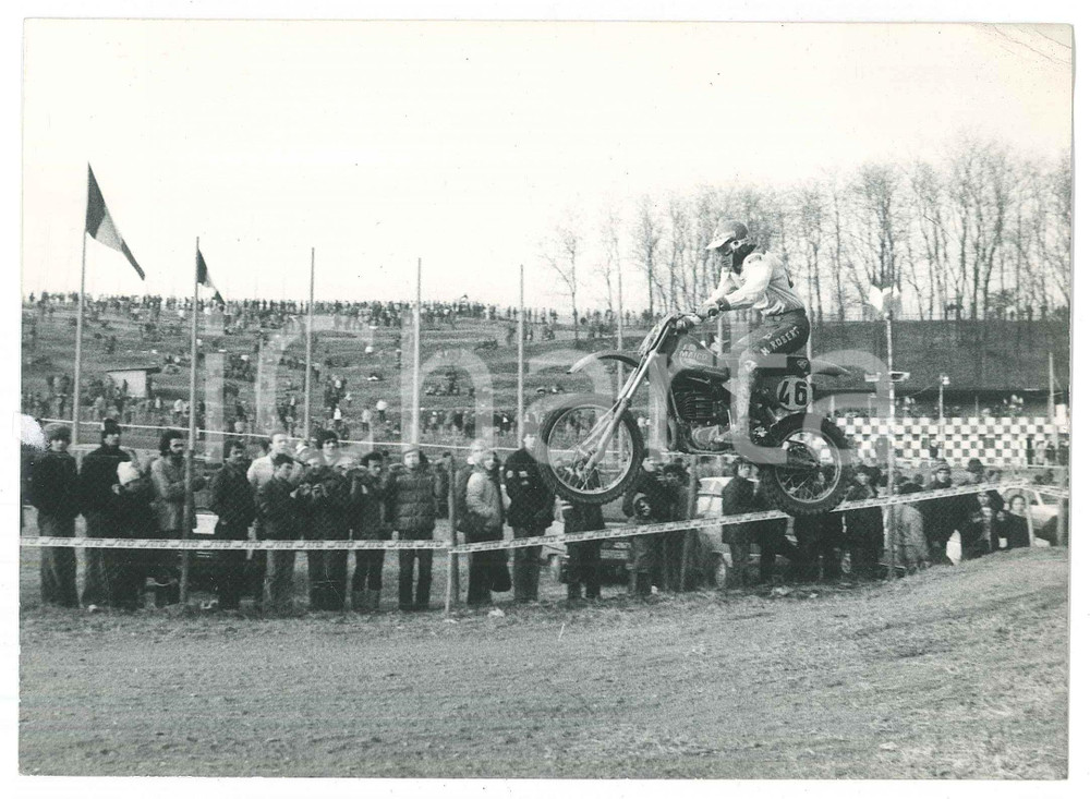 Fotografia d epoca originale 1981 NEMBRO Campionato italiano MOTOCROSS Moto MAICO  Foto 18x12 cm 1