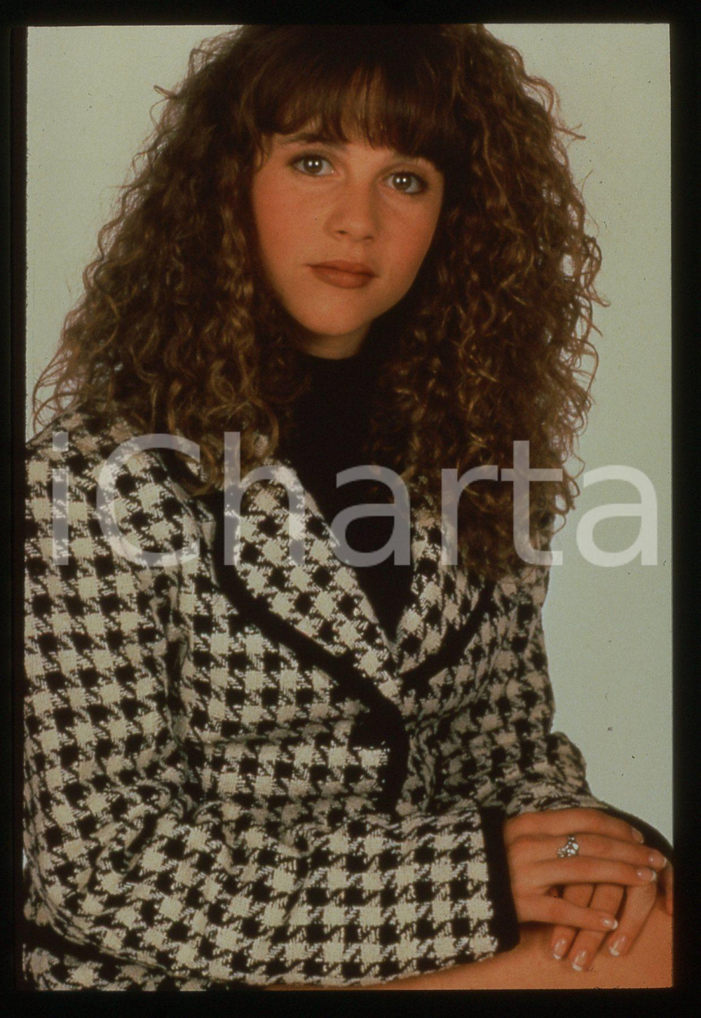 35mm vintage slide*1993 ALMOST HOME - Olivia BURNETTE Ritratto dell'attrice