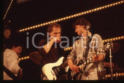 35mm vintage slide* 1981 ca MUSIC rock band DIRE STRAITS Mark KNOPFLER (93)