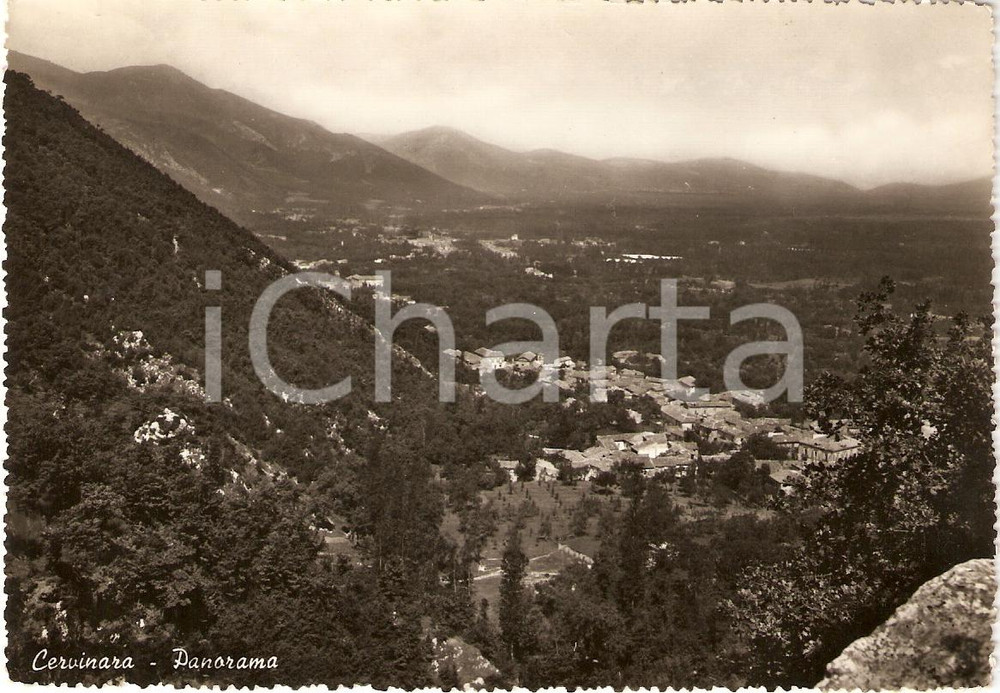 Cartolina originale da collezione 1955 circa CERVINARA AV Scorcio panoramico sulla vallata Cartolina FG VG 1