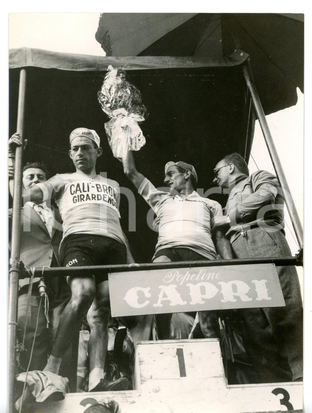 1958 CICLISMO CHIAVARI Giro d'Italia 6^ tappa - Aldo MOSER e Giovanni PETTINATI