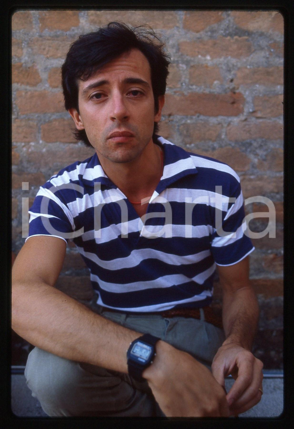 Fotografia d epoca originale 35mm vintage slide 1983 VENEZIA Mattia SBRAGIA Mostra del Cinema Ritratto 4 1